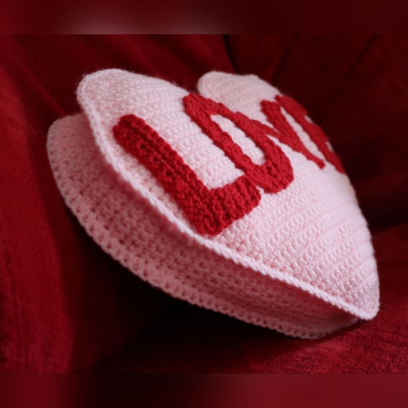 Handmade Candy Heart Pillow 🩷 - Picture 2 of 2